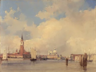Vista en Venecia, con San Giorgio Maggiore, 1826